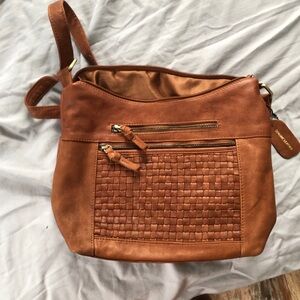 Woven Leather crossbody